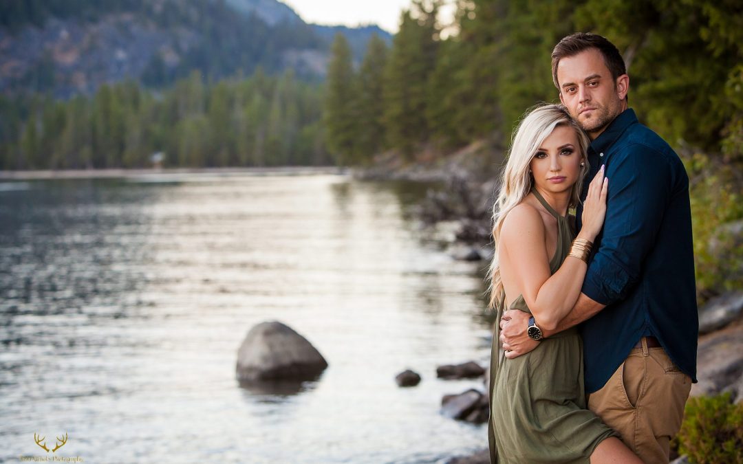 Emily +  Brian | Shore Lodge, McCall Idaho Engagement Session